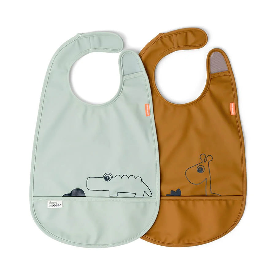 Babero Con Velcro Paquete de 2 Deer Friends