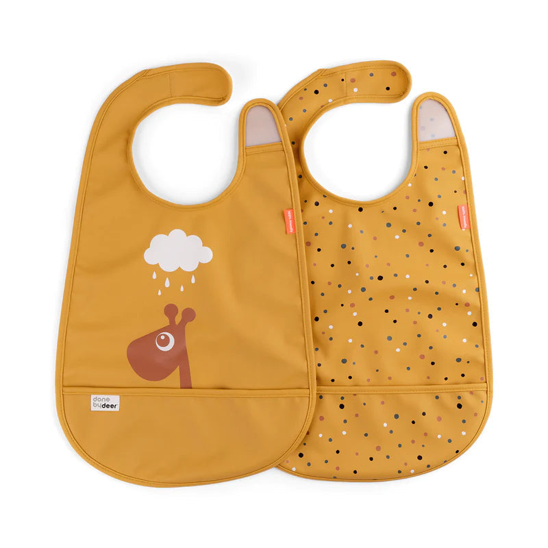 Pack de 2 baberos con velcro