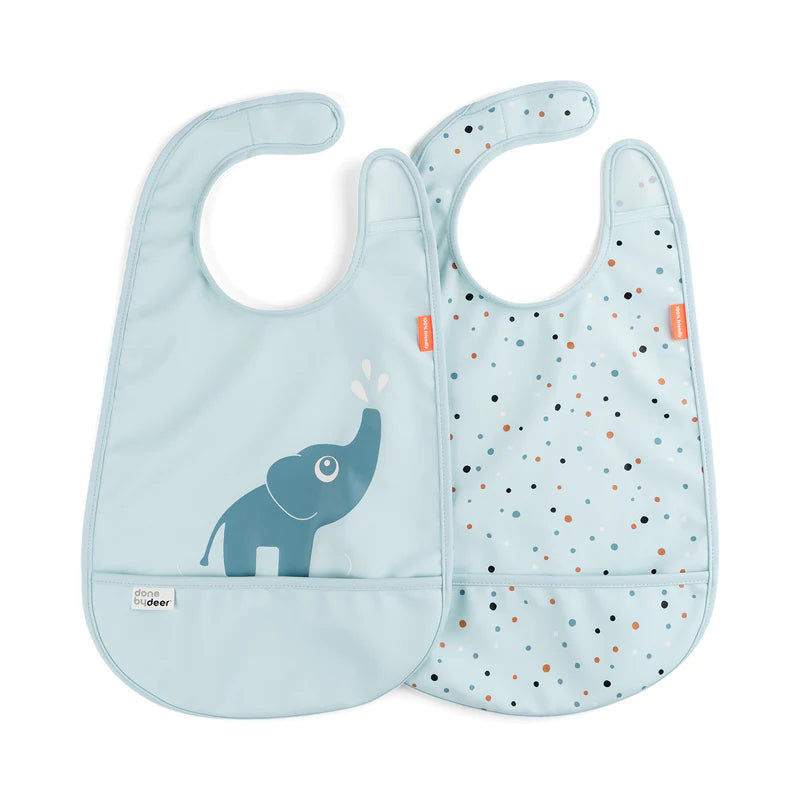 Pack de 2 baberos con velcro