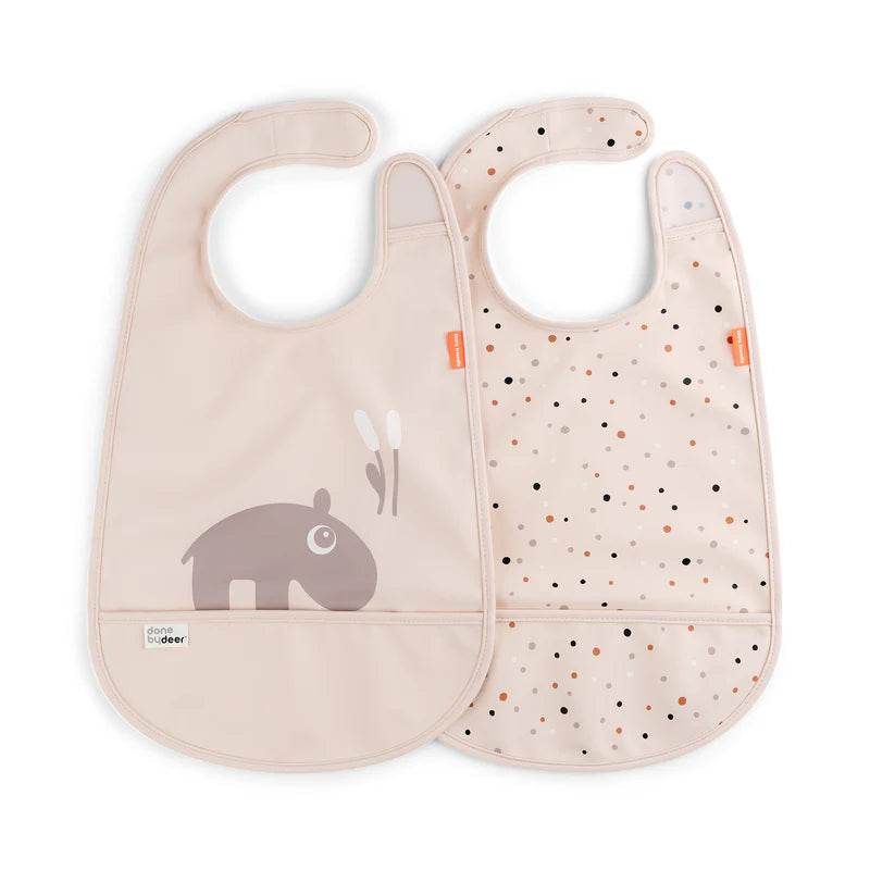 Pack de 2 baberos con velcro