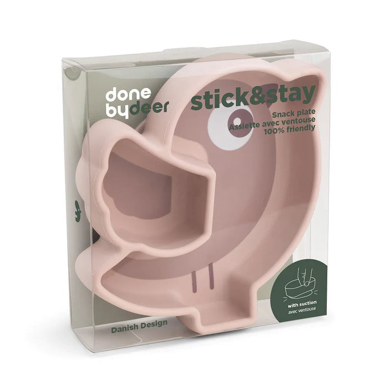 Plato snack de silicona stick&stay - birdee