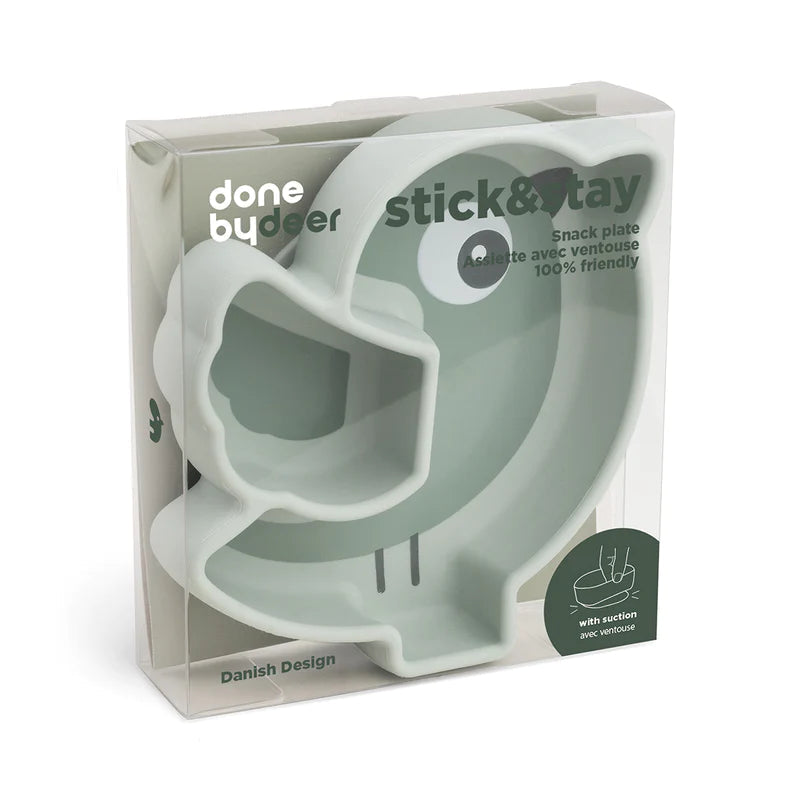 Plato snack de silicona stick&stay - birdee