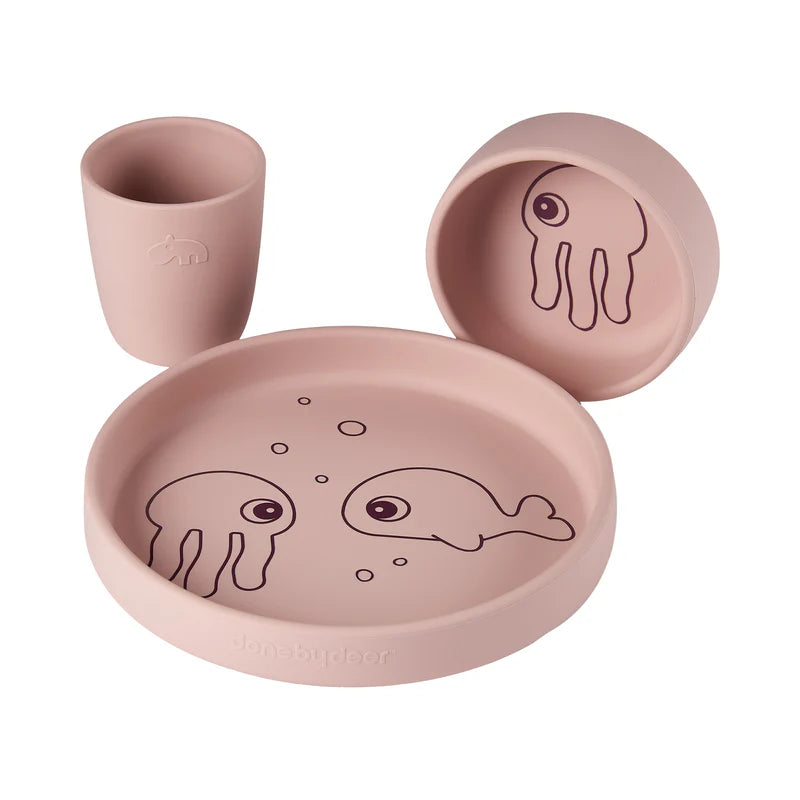 Set vajilla de silicona Tasty Dear friends
